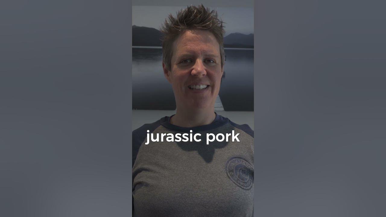 'Video thumbnail for Jokes for kids in English: What do you call a bacon wrapped dinosaur?| Speak English Fluently #Short'