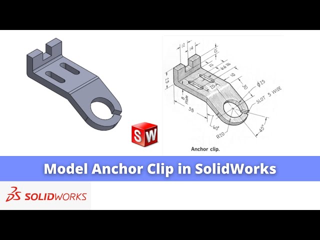 Video thumbnail for Model Anchor Clip in SolidWorks | SolidWorks Tutorial | SolidWorks Part Modeling |