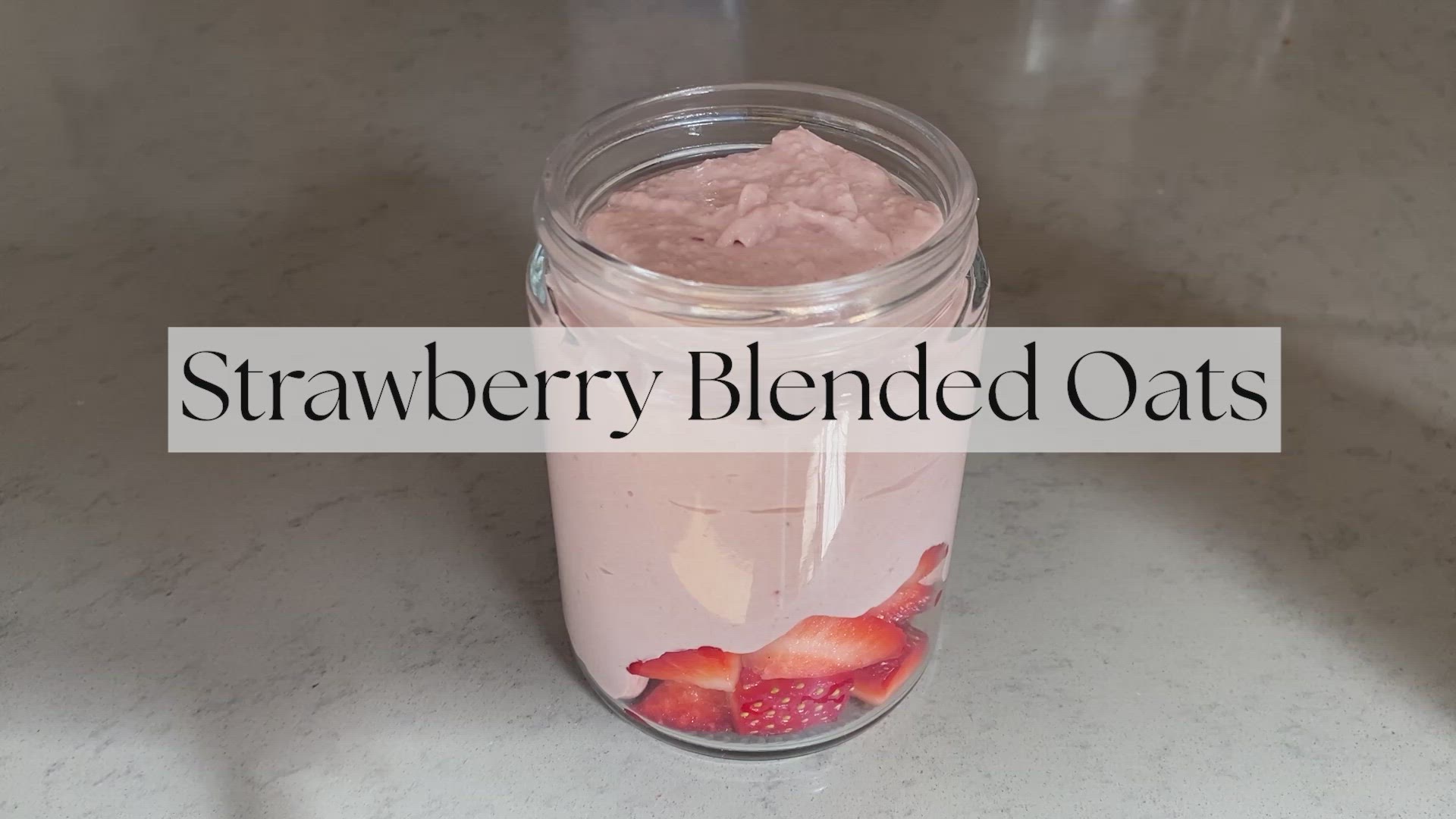 'Video thumbnail for Strawberry Blended Oats'