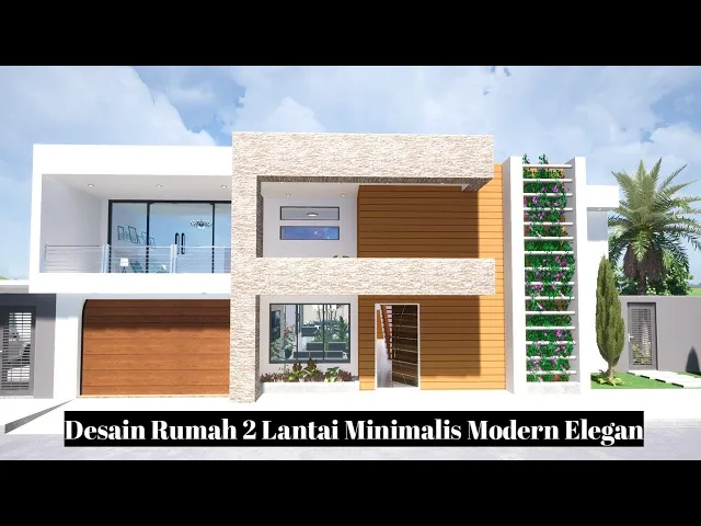 'Video thumbnail for Desain Rumah 2 Lantai Minimalis Modern Elegan dengan 5 Kamar Tidur'