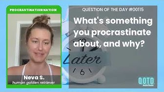 Video thumbnail for Neva procrastinates because she does well under pressure... maybe?