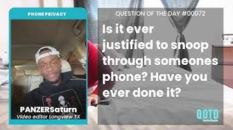 Video thumbnail for For PANZERSaturn, it's not justified to go through someone's phone. It's a breach of trust!