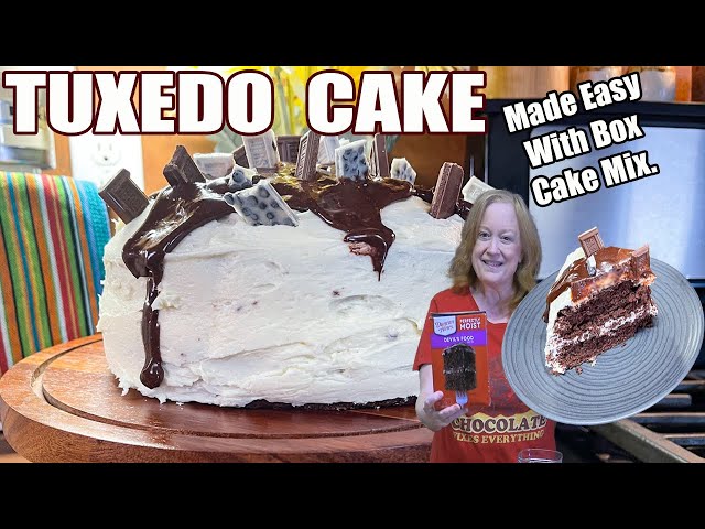 Video thumbnail for TUXEDO CAKE Made Easy with Box Cake Mix