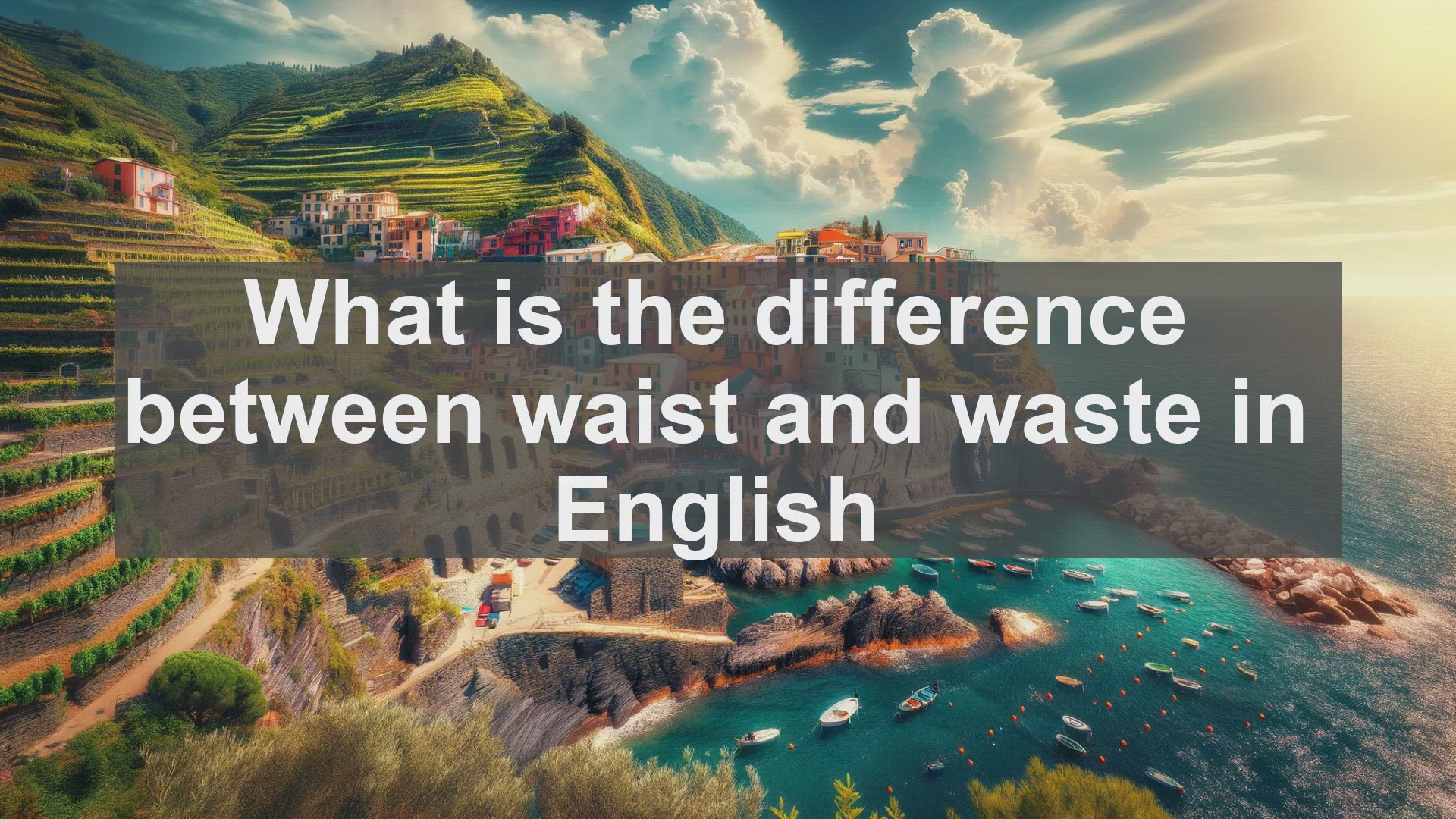 'Video thumbnail for What is the difference between waist and waste in English?'