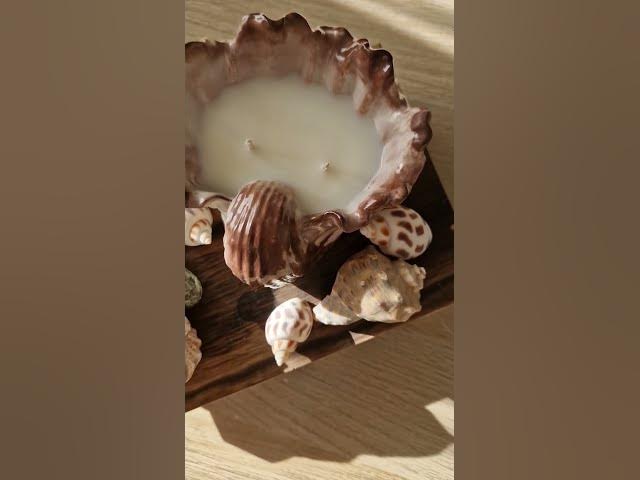 Video thumbnail for cu gândul la mare 🤎 #weecandles Proudly made in România 🇷🇴