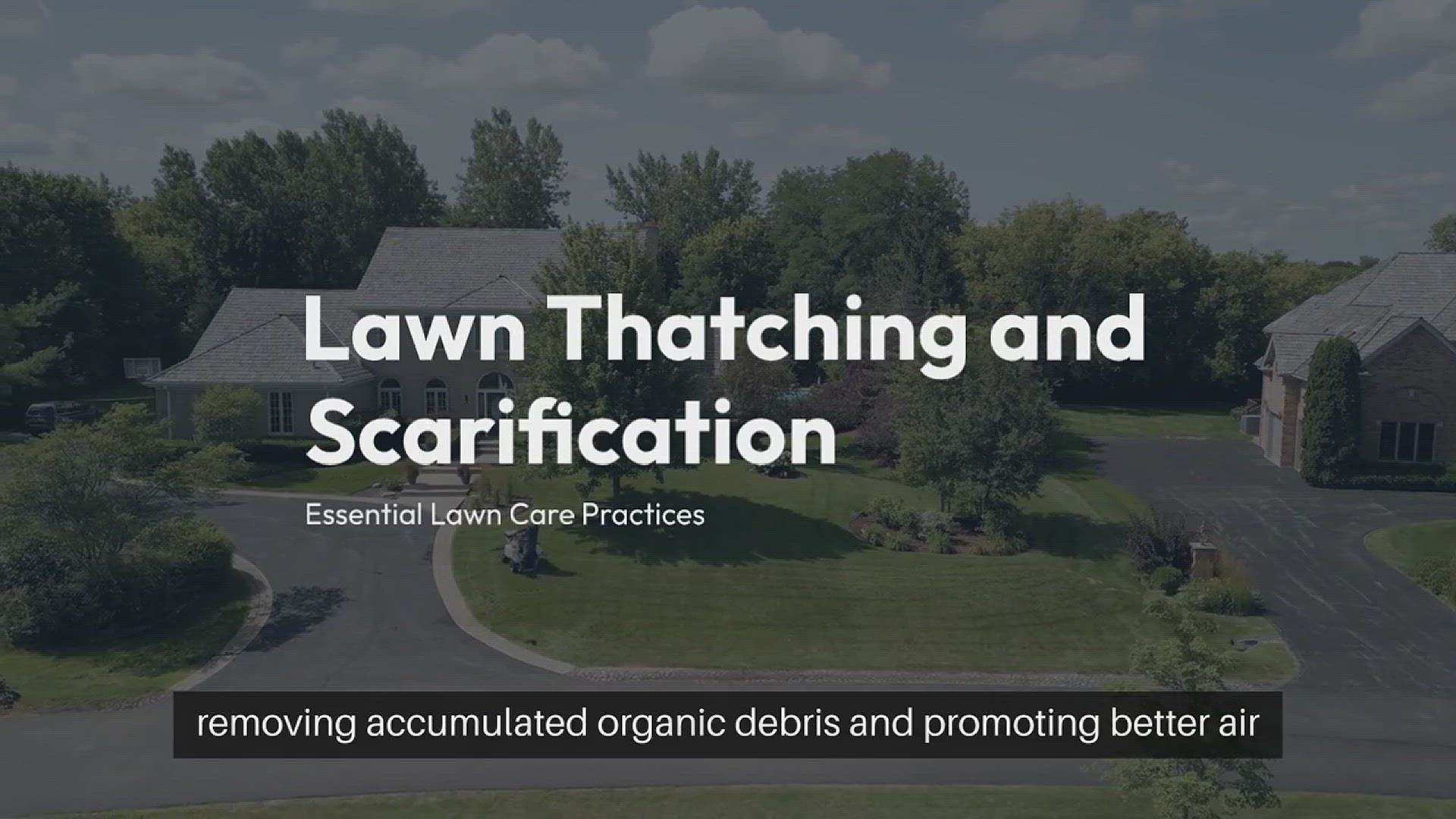 'Video thumbnail for Lawn Thatching and Scarification'