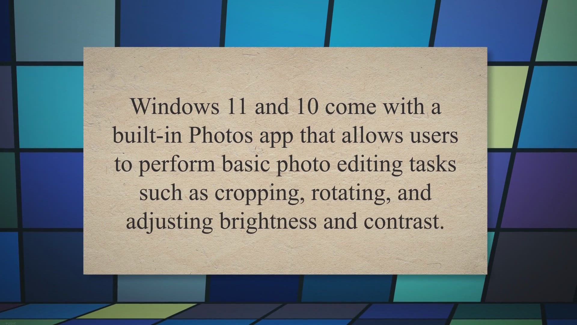 'Video thumbnail for 10 Best Free Photo Editing Software for Windows 11/10 in 2023'