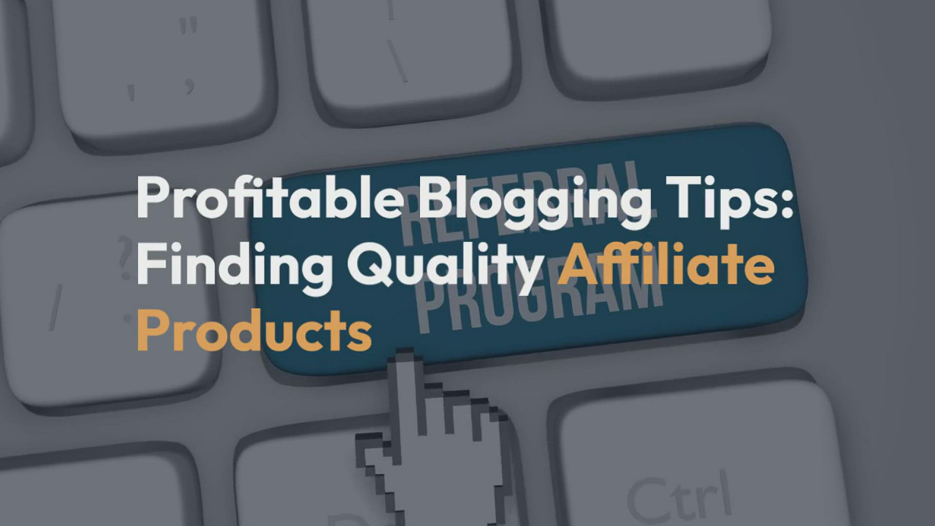 'Video thumbnail for Profitable Blogging Tips Affiliate Networks'