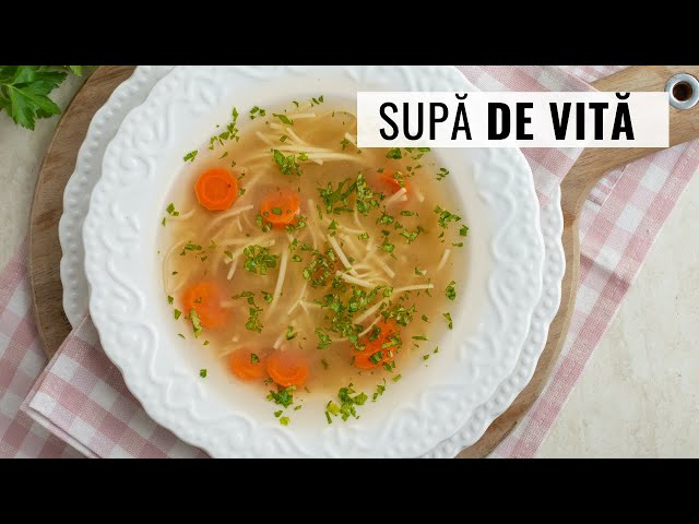 'Video thumbnail for Cum să faci cea mai bună supă din rasol de vită cu tăieței'