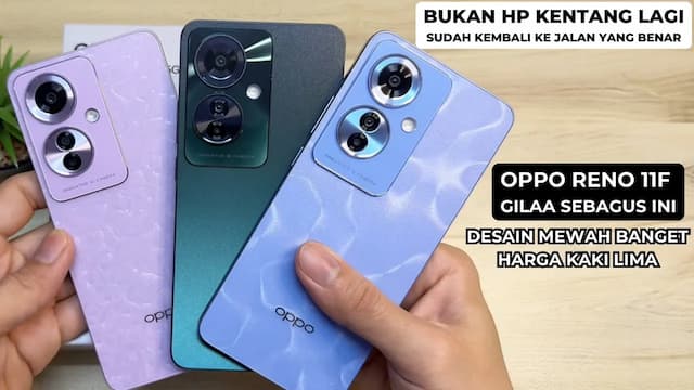 'Video thumbnail for MEWAH DAN MURAH !! OPPO RENO 11F RESMI INDONESIA | SPESIFIKASI LENGKAP DAN HARGA'