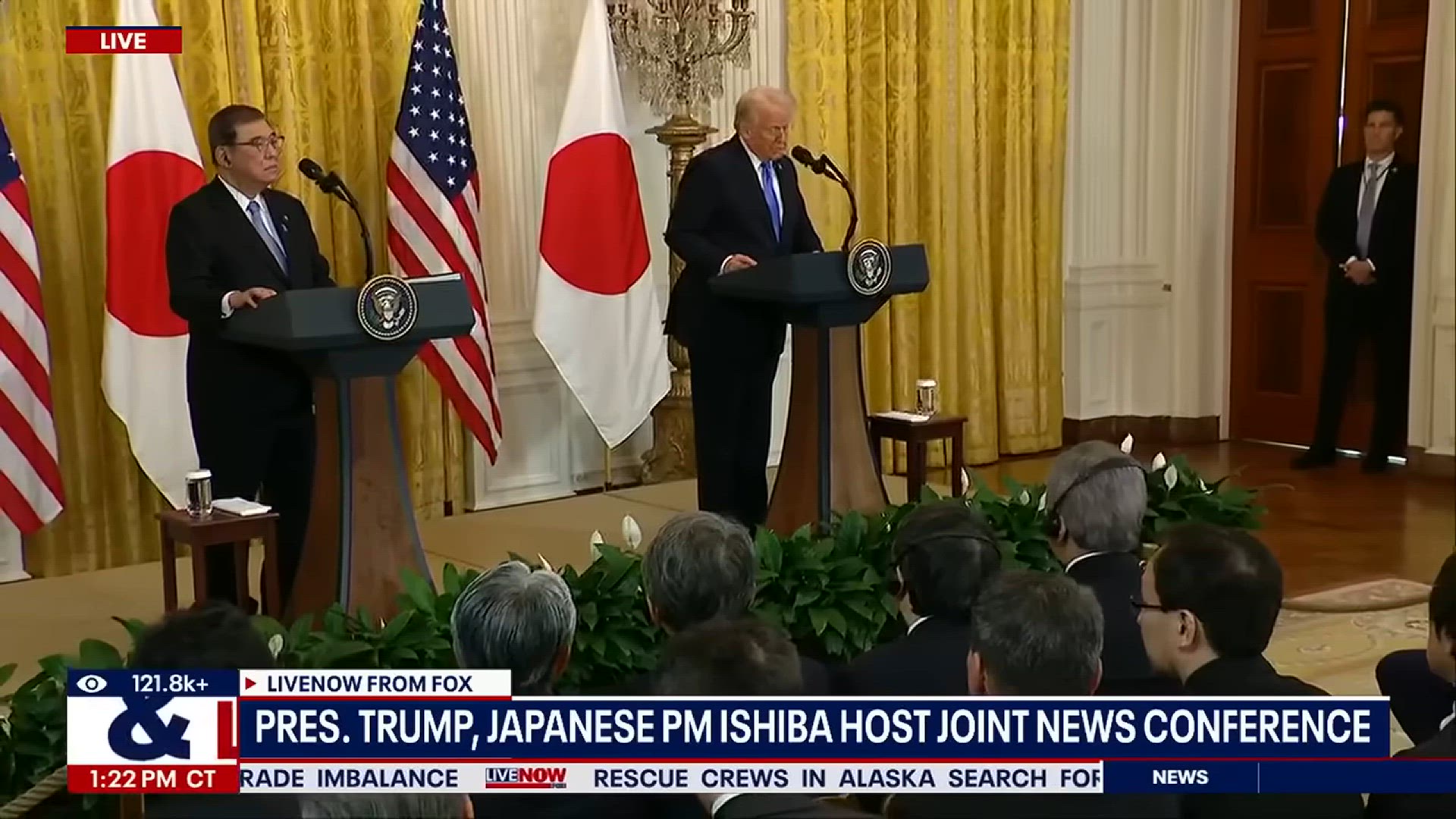 'Video thumbnail for Trump and Japan's PM Ishiba Unite for Key Press'