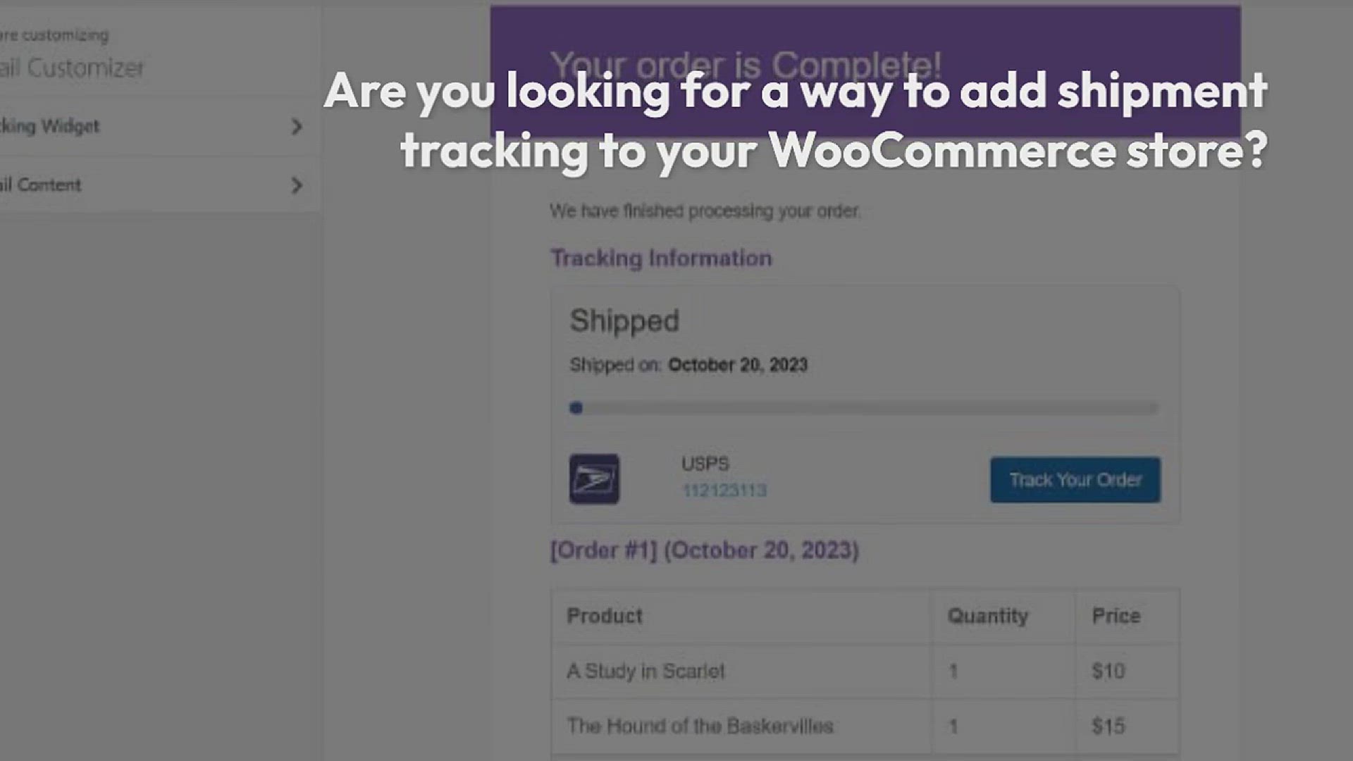 'Video thumbnail for How to Offer Shipment Tracking in WooCommerce (Step by Step)'