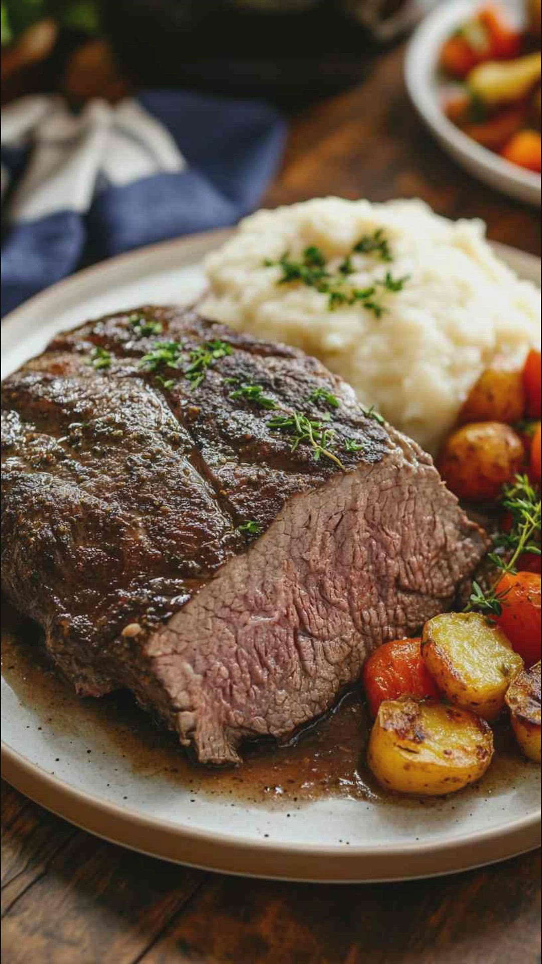 'Video thumbnail for Tender Crock Pot Sirloin Tip Roast with Herbs'