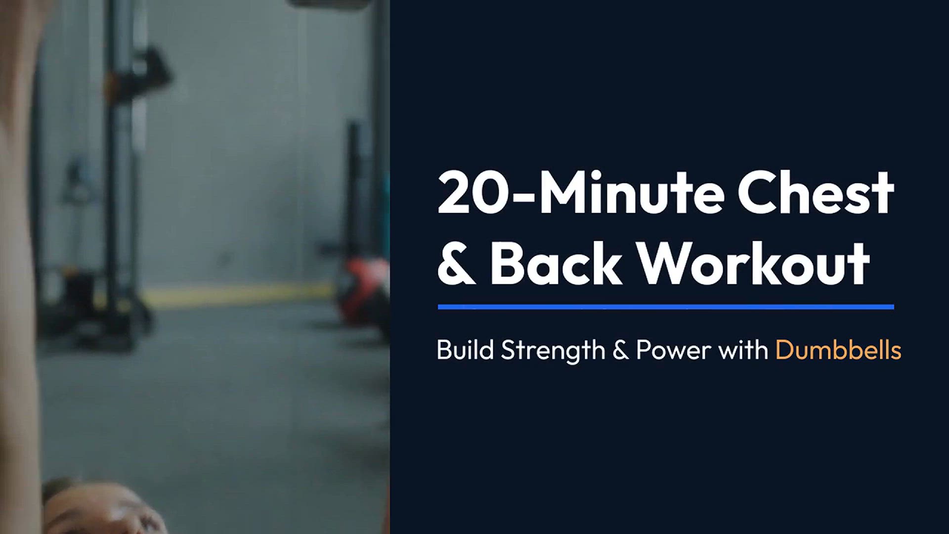 'Video thumbnail for 20-Minute Chest Back Workout Build Stren'