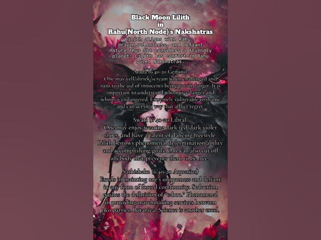 Video thumbnail for #halseer #blackmoonlilith #vedic #gemini #libra #aquarius #nakshatra #astrology