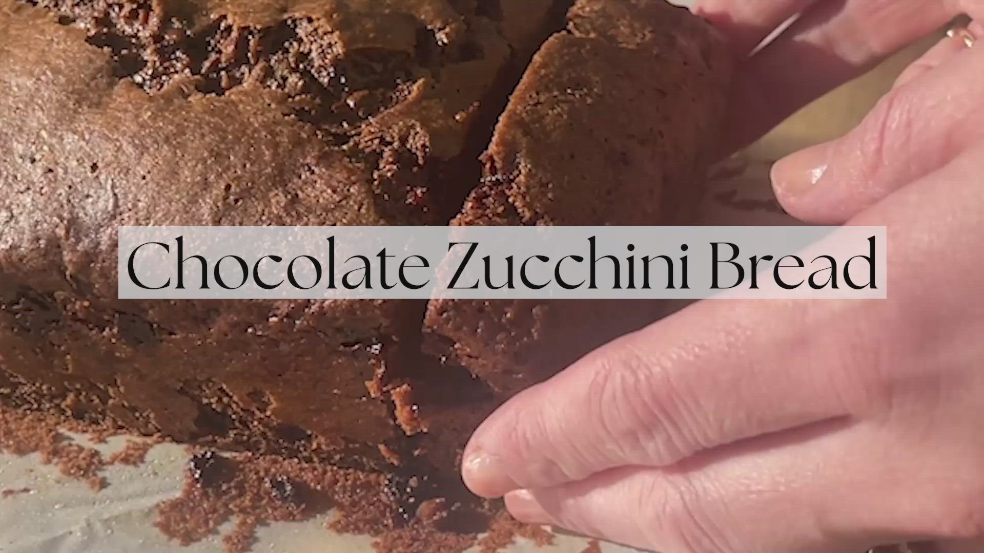 'Video thumbnail for Chocolate Zucchini Bread'