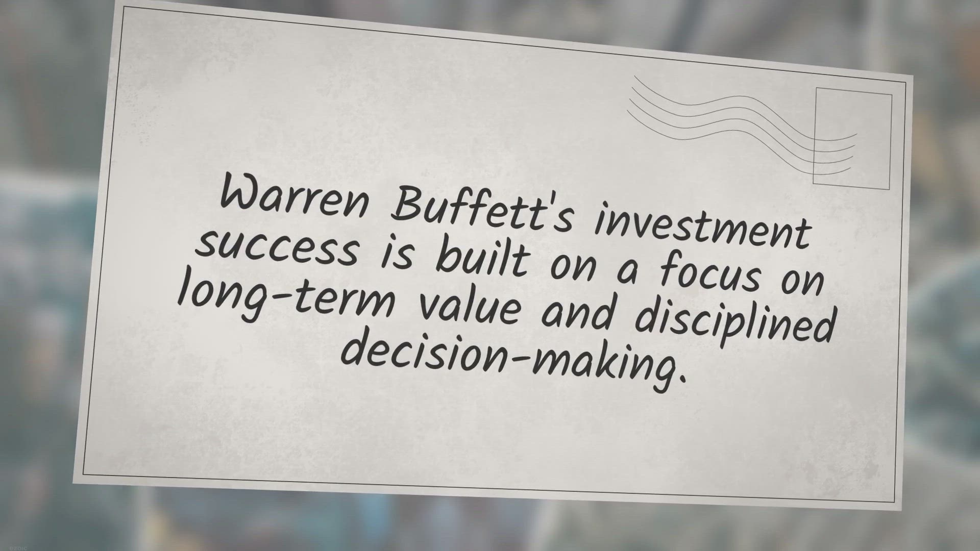 'Video thumbnail for Warren Buffett's Tips for Long-Term Investing:'