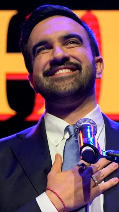 Video thumbnail for Zohran Mamdani elected mayor of New York in largest turnout election in over 50 years