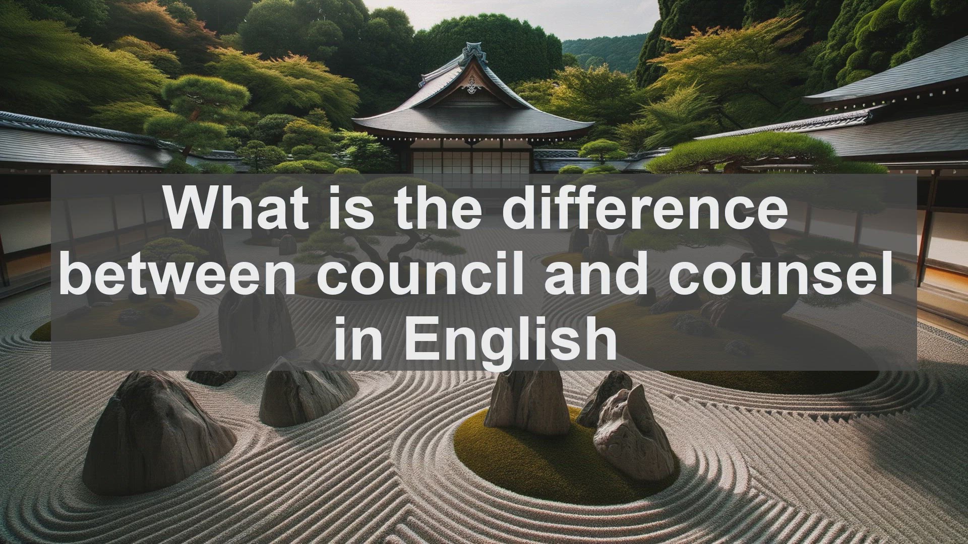'Video thumbnail for What is the difference between council and counsel in English?'