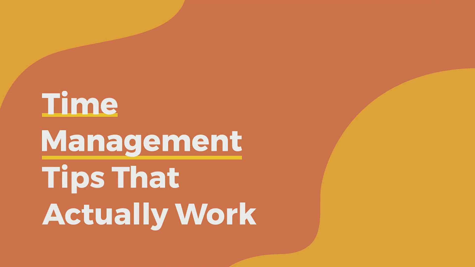 'Video thumbnail for Time Management Tips That Actually Work'