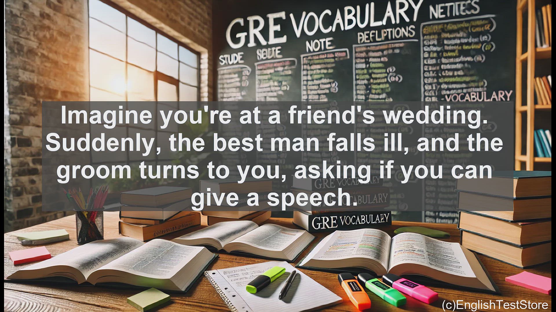 'Video thumbnail for GRE Vocabulary Lesson: Embracing the Unexpected - The Art of Impromptu'