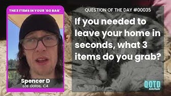 Video thumbnail for Spencer would put his guitar and other memories in his go bag. Can't leave those behind!