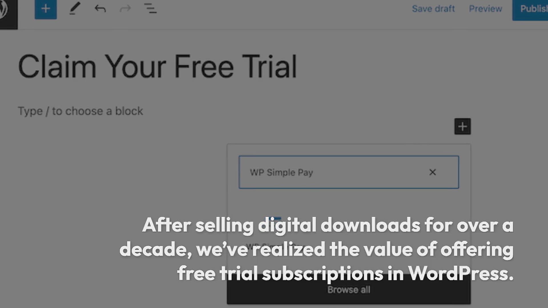 'Video thumbnail for How to Add Free Trial Subscriptions in WordPress (4 Methods)'