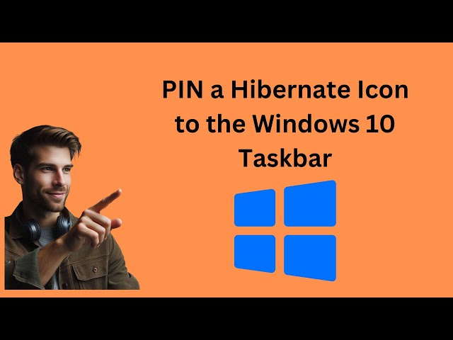 'Video thumbnail for How to PIN a Hibernate Icon to the Windows 10 Taskbar | GearUpWindows Tutorial'