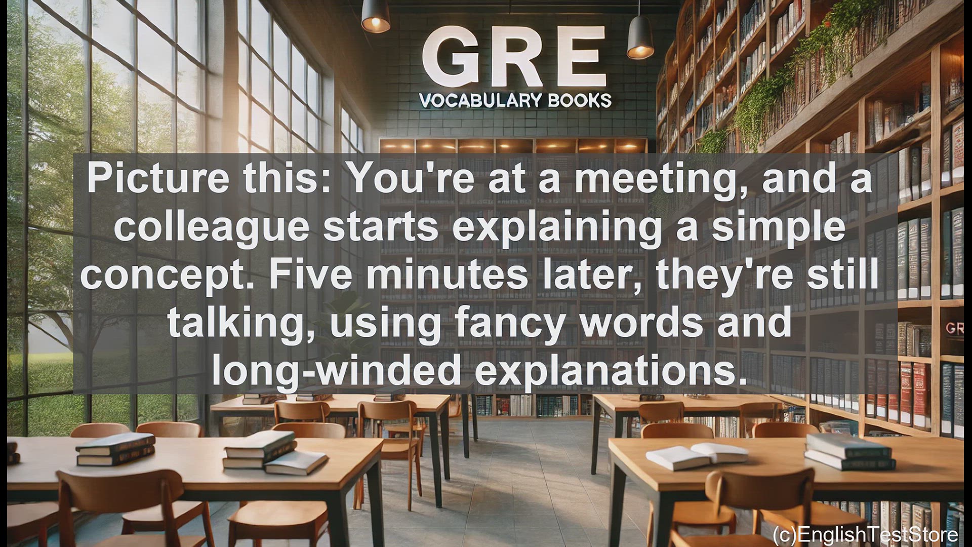 'Video thumbnail for GRE Vocabulary Lesson: Exploring the Meaning and Use of 'Verbose''