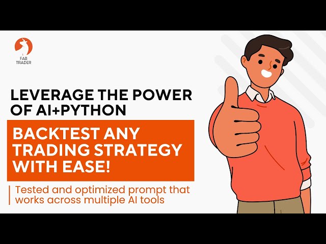 Video thumbnail for Master the art of Backtest Trading Strategies Using AI & Python | Algo Trading | FabTrader