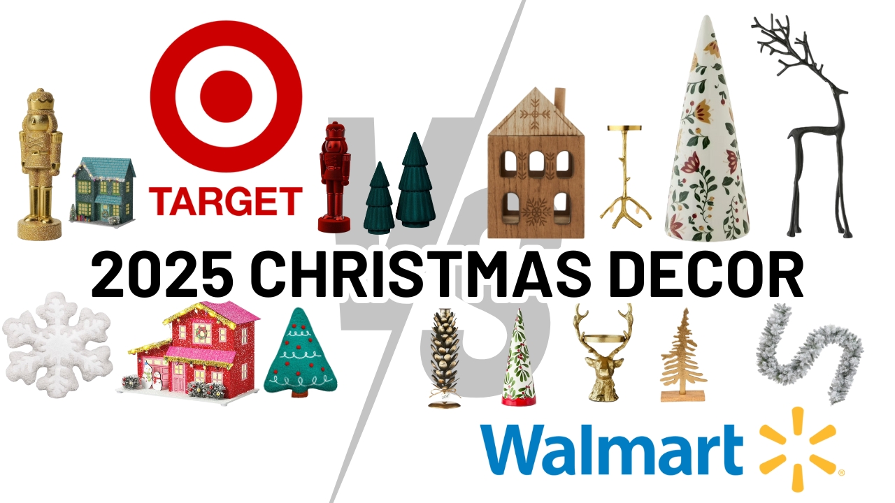 Video thumbnail for 🎄 CHRISTMAS COLLECTIONS 2025 - Part 1: Target vs Walmart Christmas Decor!🎁