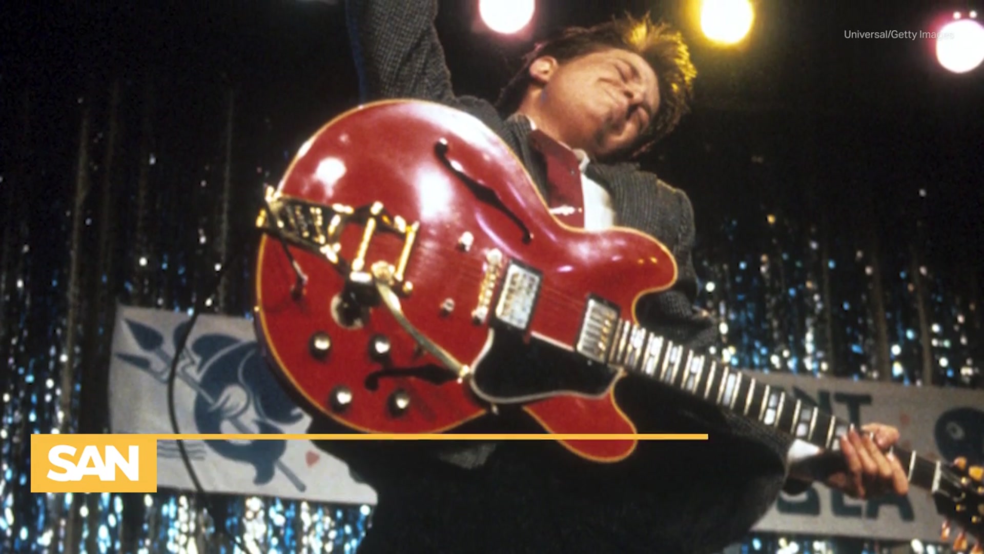 'Video thumbnail for Marty McFly's 'Back to the Future' guitar is missing and Gibson wants your help'