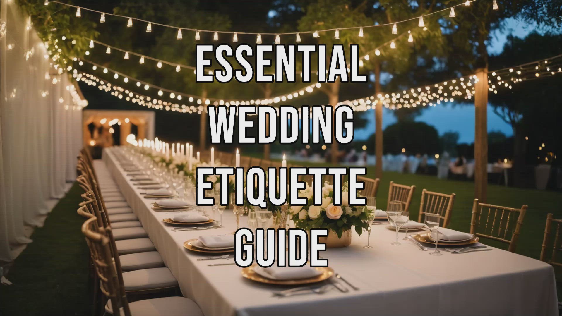 'Video thumbnail for Essential Wedding Etiquette Guide'