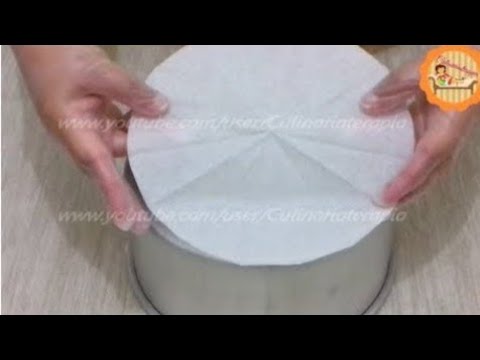 'Video thumbnail for Como Cortar Papel Manteiga para Forma Redonda de Bolos @Culinariaterapia'