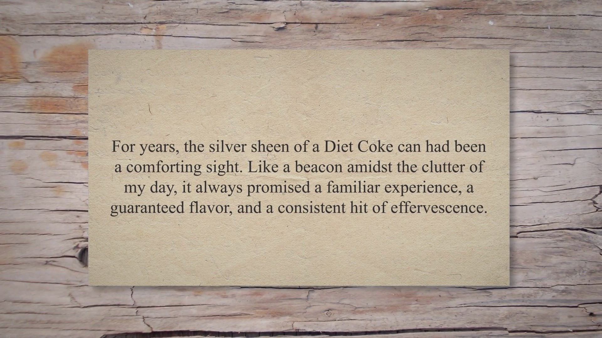 'Video thumbnail for What Is Really In A Can Of Diet Coke?'