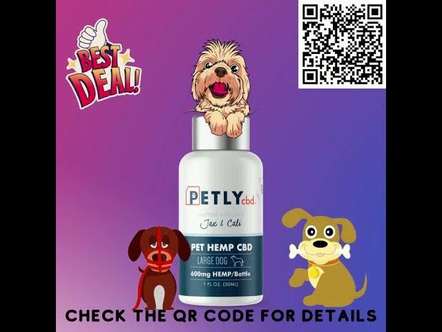 'Video thumbnail for @PETLY cbd (Pet Hemp CBD Oil for Large Dogs 600mg)'