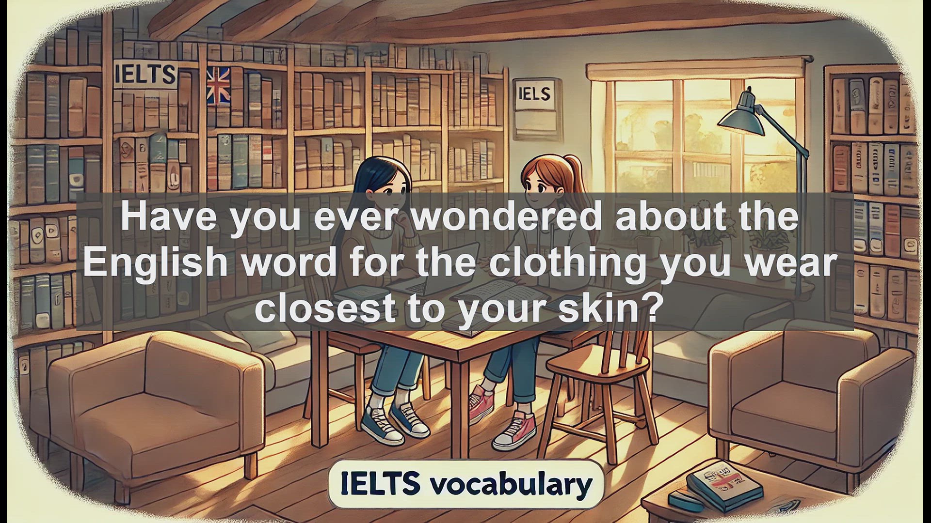'Video thumbnail for 2500 Must Know IELTS 5.5 Vocabulary - Understanding 'Underwear': Essential IELTS Vocabulary'