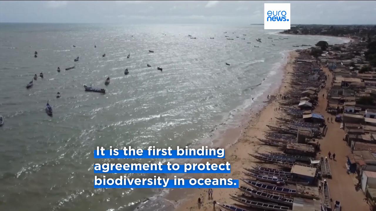 'Video thumbnail for Guterres urges countries to join ocean pact before point of no return, warns against science deniers'