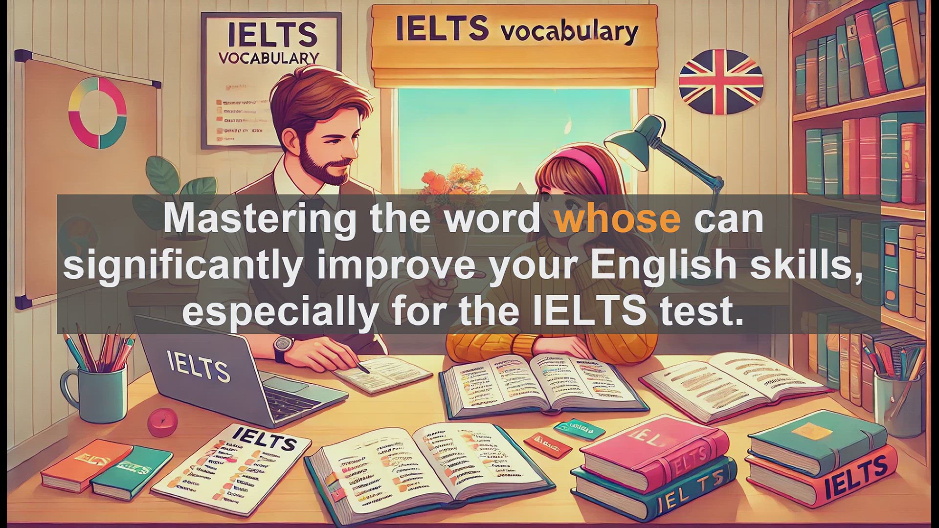'Video thumbnail for 2500 Must Know IELTS 5.5 Vocabulary - How to Use 'Whose' Correctly: IELTS English Tips'
