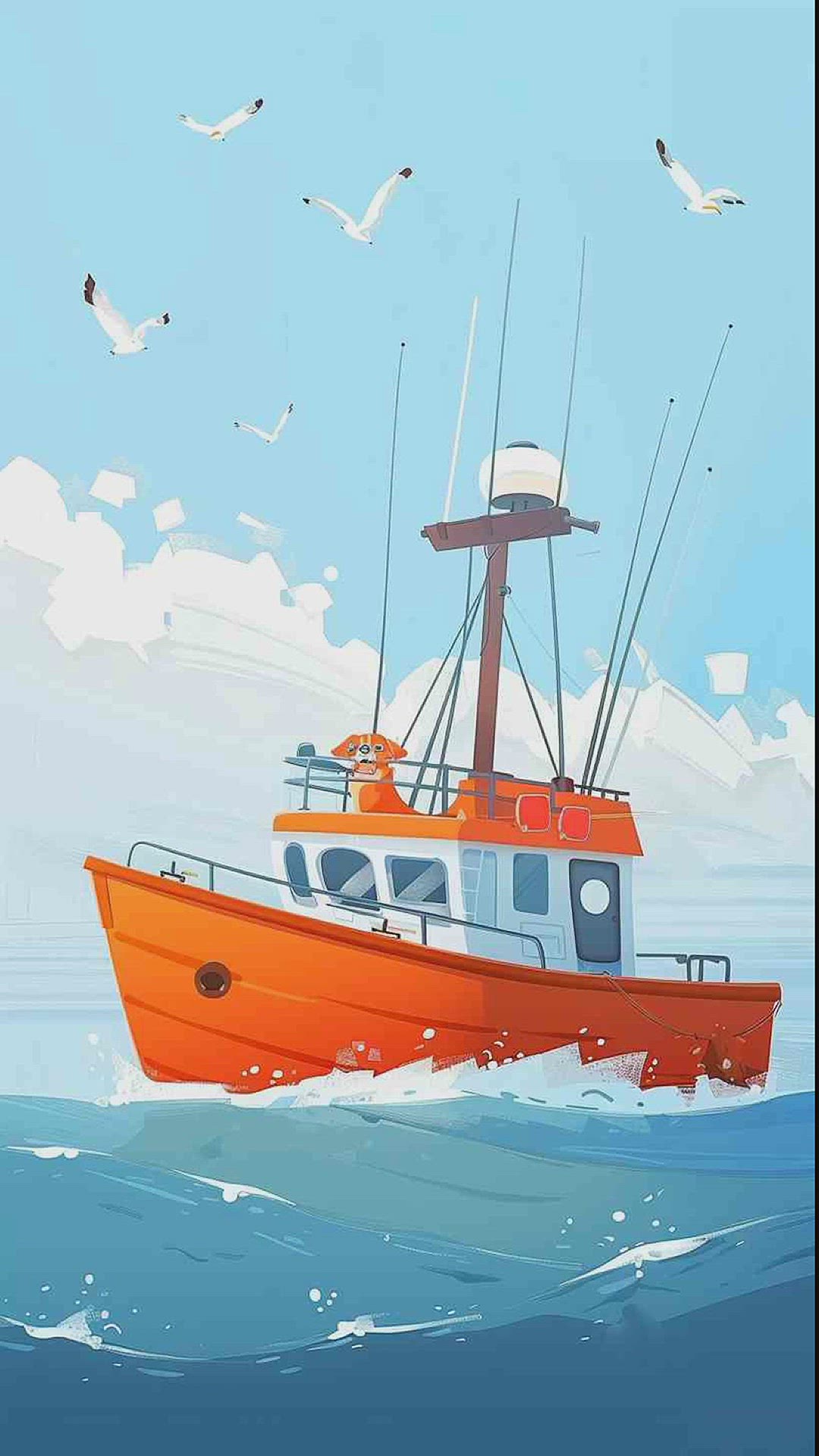 'Video thumbnail for clip art fishing boat'