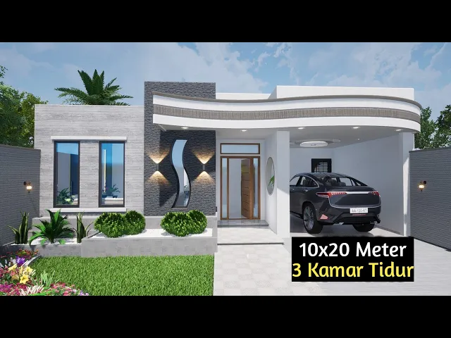 'Video thumbnail for Desain Rumah 10x20 1 Lantai, Cantik dan Elegan'