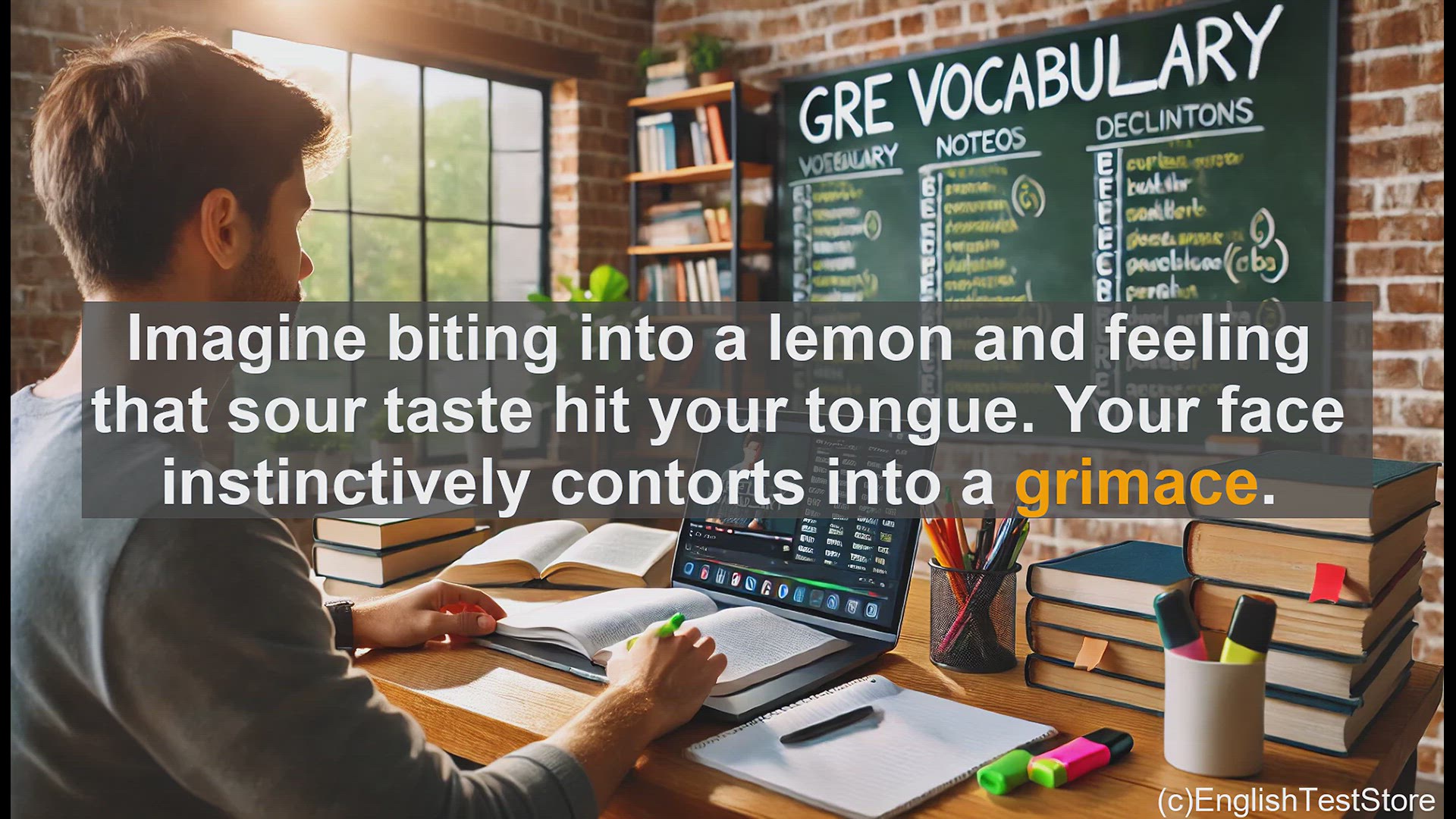 'Video thumbnail for GRE Vocabulary Lesson: Grimace - The Facial Expression of Discomfort Explained'