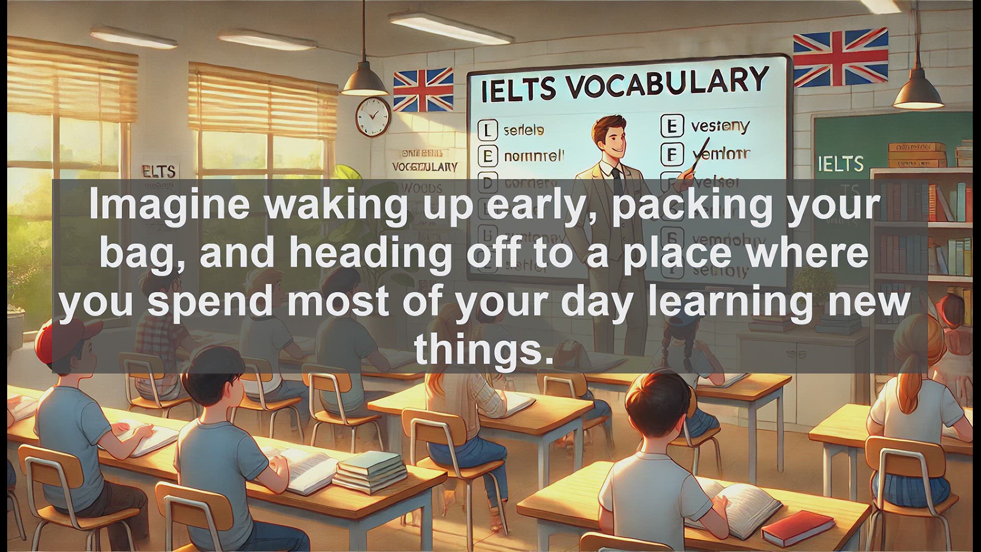 'Video thumbnail for 2500 Must Know IELTS 5.5 Vocabulary - Understanding 'School': A Key Word for IELTS Success'