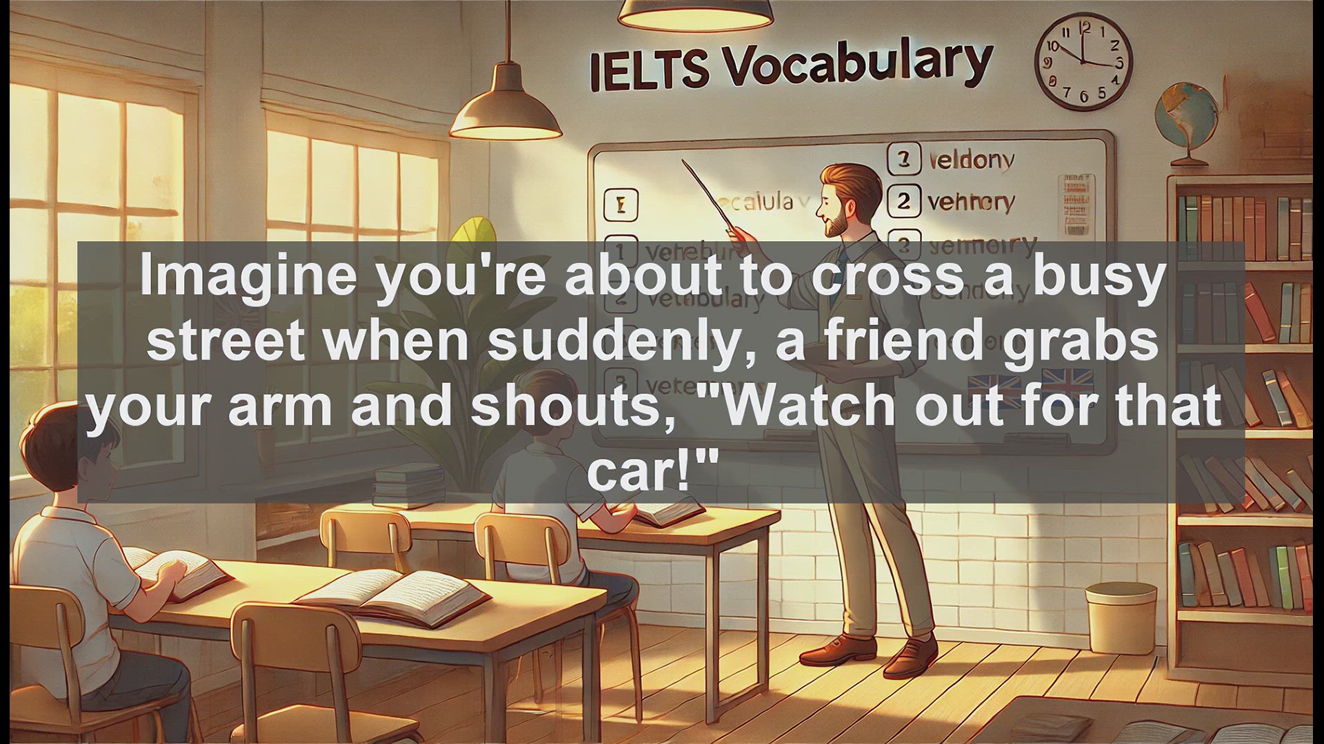 'Video thumbnail for 2500 Must Know IELTS 5.5 Vocabulary - Understanding the Verb 'Warn': Meaning, Usage, and Examples'