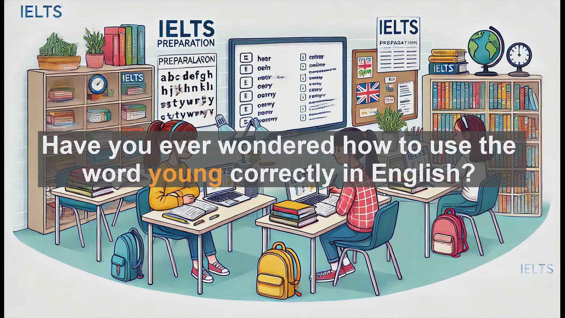 'Video thumbnail for 2500 Must Know IELTS 5.5 Vocabulary - How to Use 'Young' Correctly in English: IELTS Vocabulary Tips'