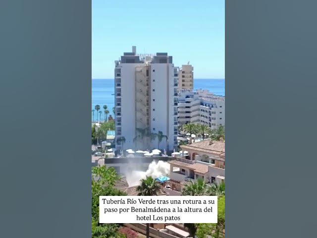 'Video thumbnail for Water Pipe Burst Turns Water Brown in Benalmadena'
