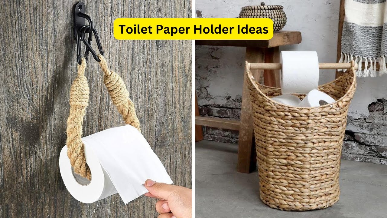 'Video thumbnail for 10 Creative Toilet Paper Holder Ideas You'll Love'