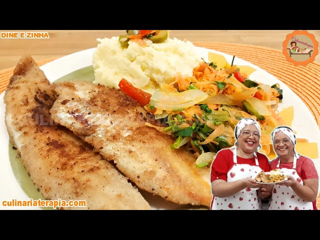 'Video thumbnail for Refeição com Filé de Peixe Sequinho e Purê de Batata - Receita Fácil'