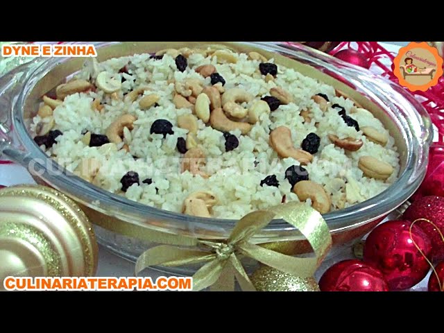 'Video thumbnail for 🎄Arroz Natalino com Sidra Espumante Castanha de Caju e Uvas Passas'