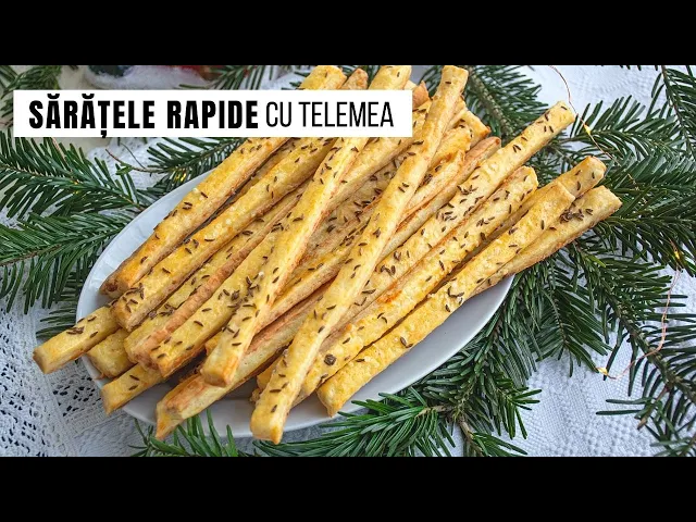 'Video thumbnail for Cea mai rapidă rețetă de sărățele cu telemea și smântână. Crocante și delicioase! | Bucate Aromate'